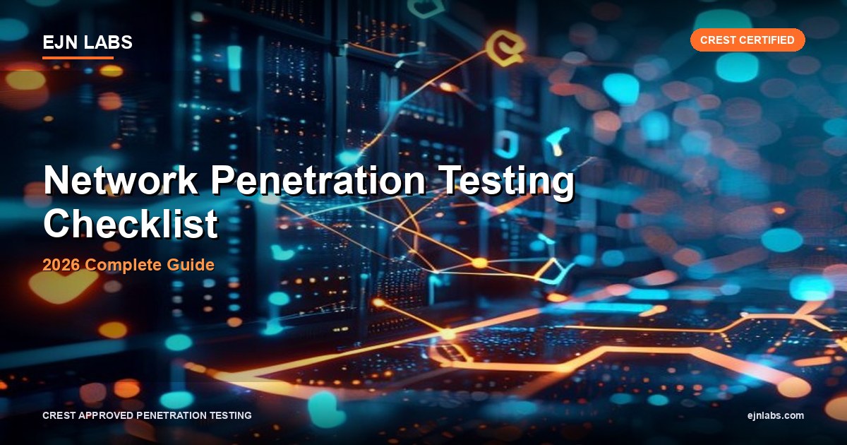 Network Penetration Testing Checklist - 2026 Complete Guide