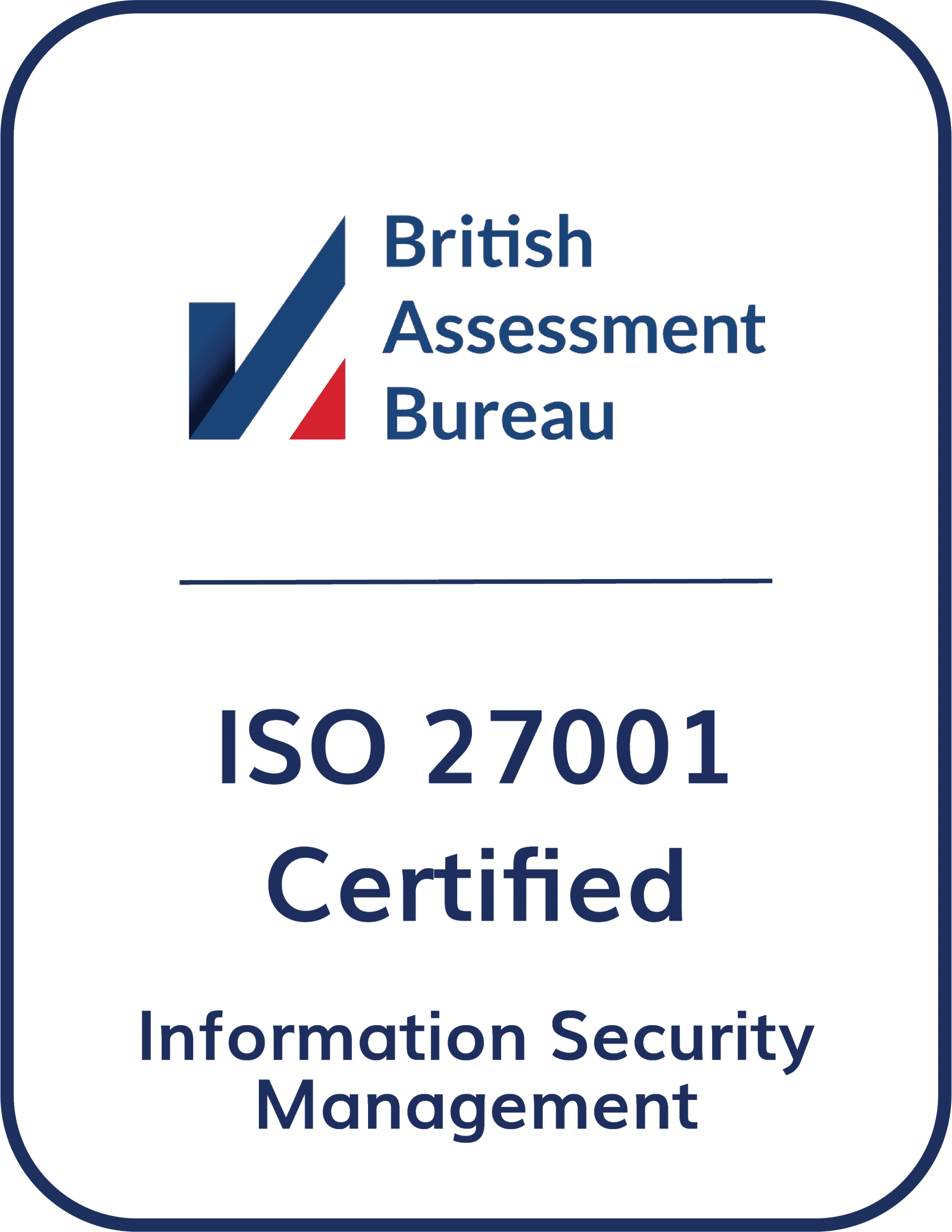 ISO 27001 certified