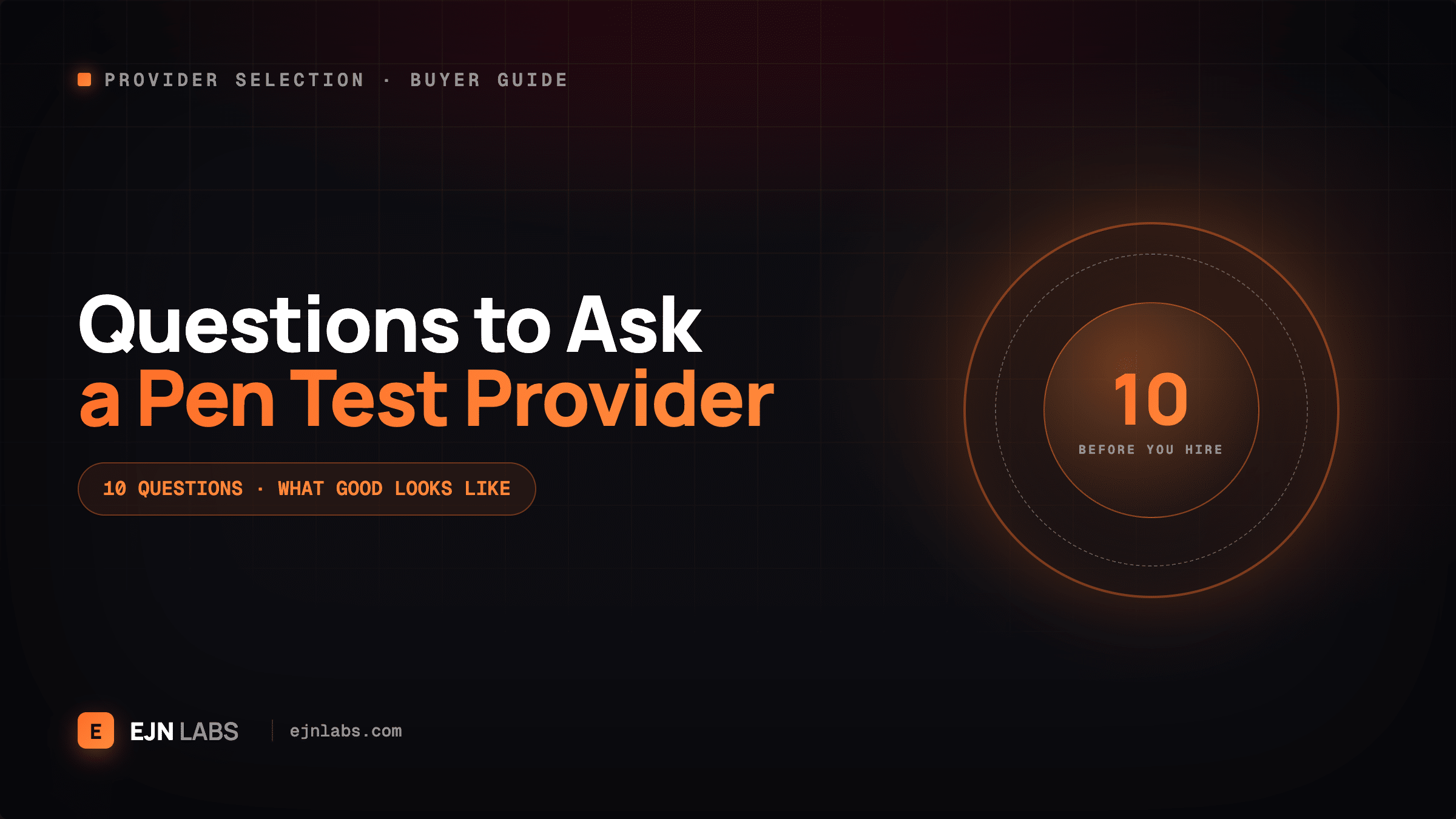 10 Questions to Ask Before Hiring a Penetration Testing Provider
