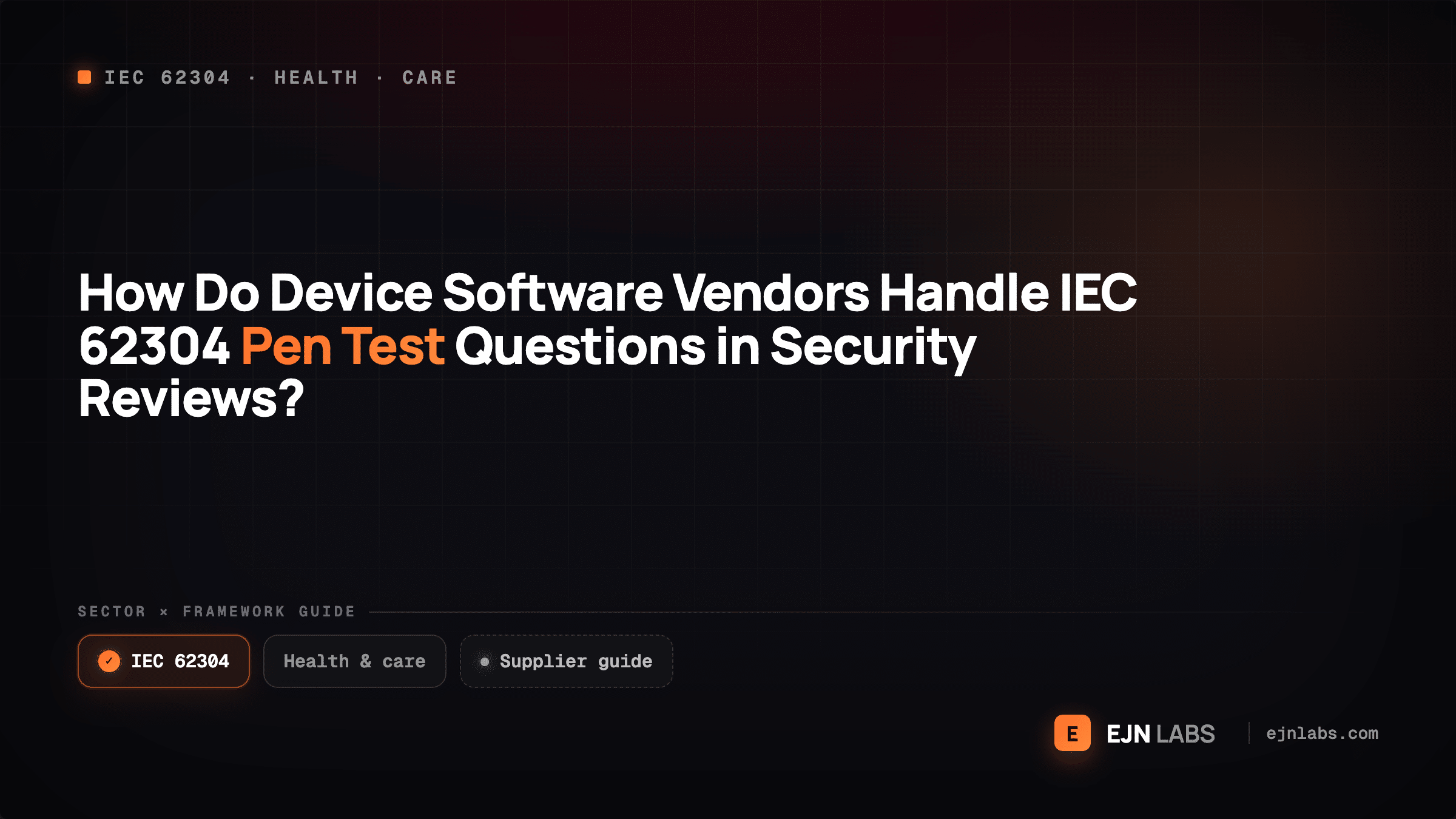 How Do Device Software Vendors Handle IEC 62304 Pen Test Questions in Security Reviews?