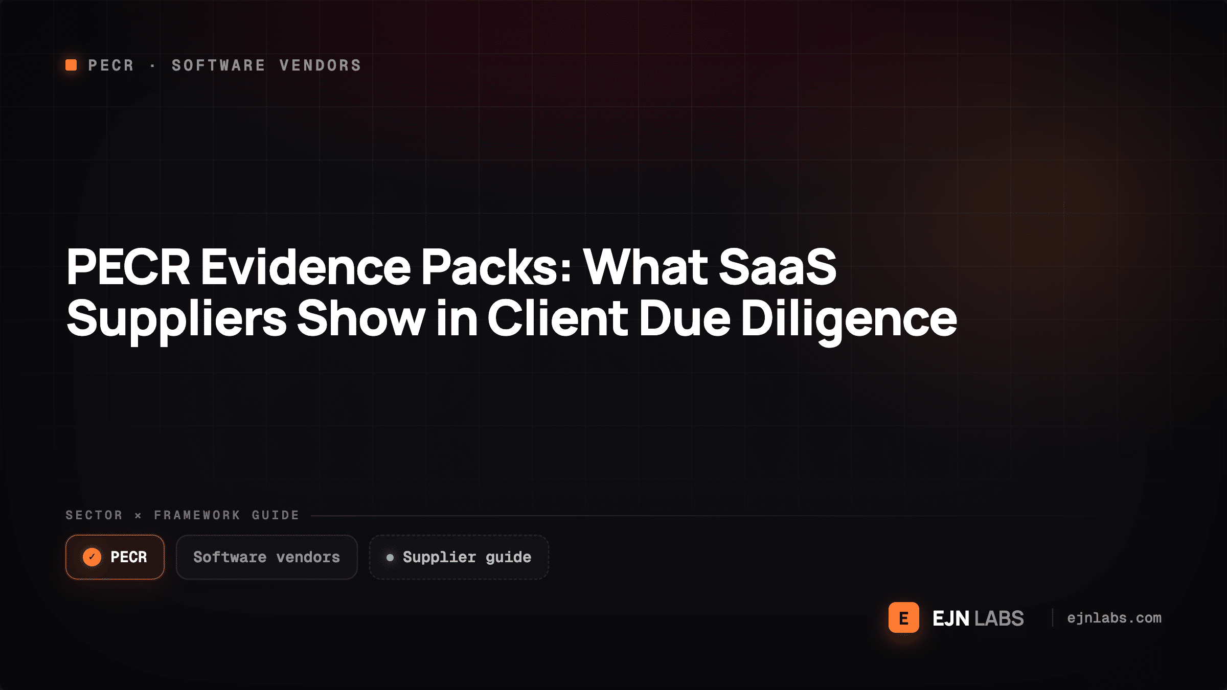 PECR Evidence Packs: What SaaS Suppliers Show in Client Due Diligence