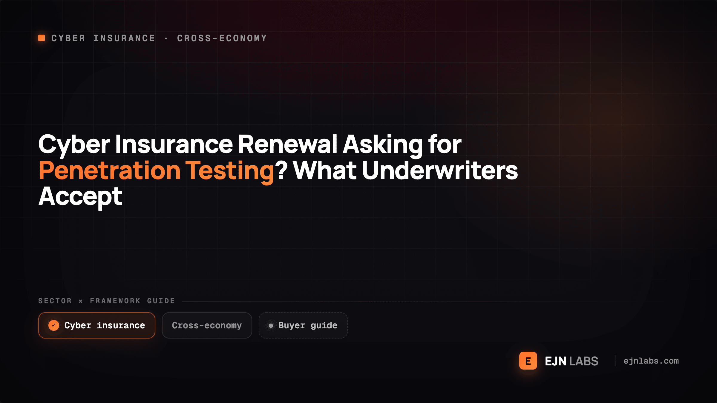 Cyber Insurance Renewal Asking for Penetration Testing? What Underwriters Accept